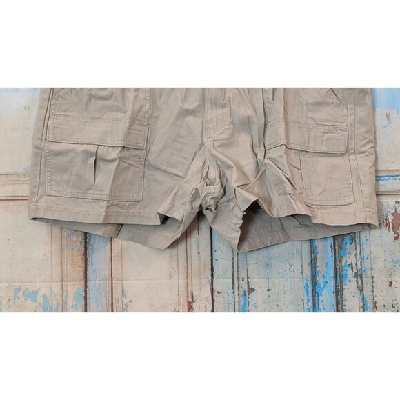 Red Head Mens Size 48 Taupe Beachcombe Flat Front Cotton Pockets Cargo Shorts - Picture 5 of 10